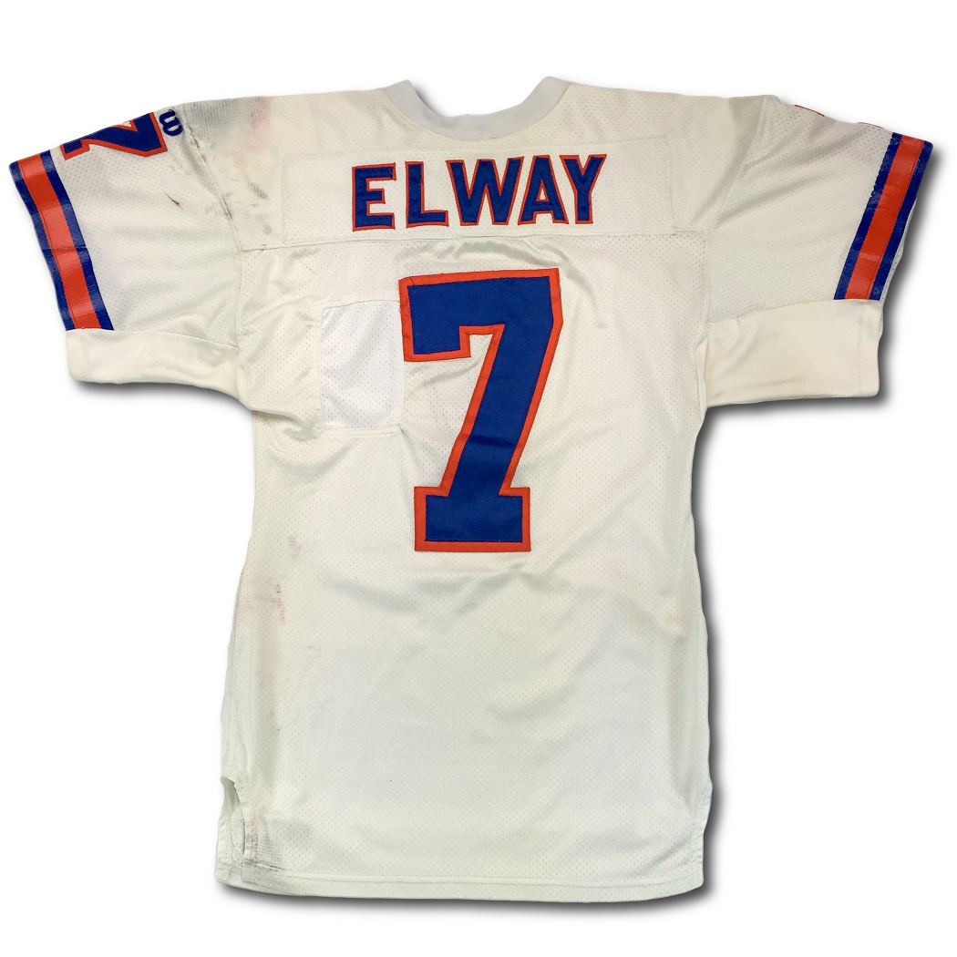 white john elway jersey