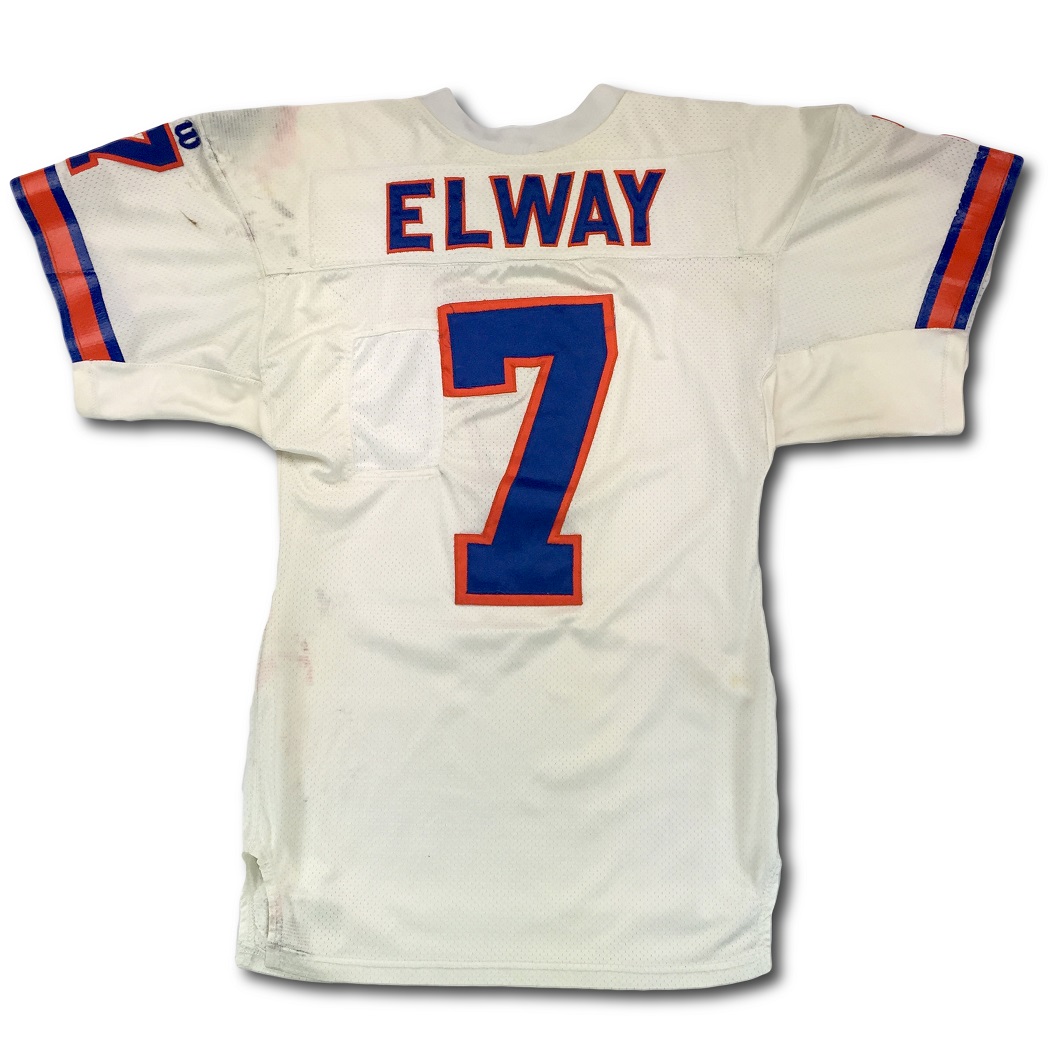 1980's John Elway Game Used Broncos Home Jersey. – Memorabilia Expert