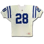 Marshall Faulk 1995 Indianapolis Colts Game Used Road Jersey - 4 games (Photomatch & Repairs)