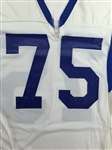 Irv Pankey 1985 Los Angeles Rams Game Used Jersey - Great Use, Repairs, Custom Collar