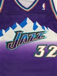 Karl Malone 2002-03 Utah Jazz Game Used Road Jersey