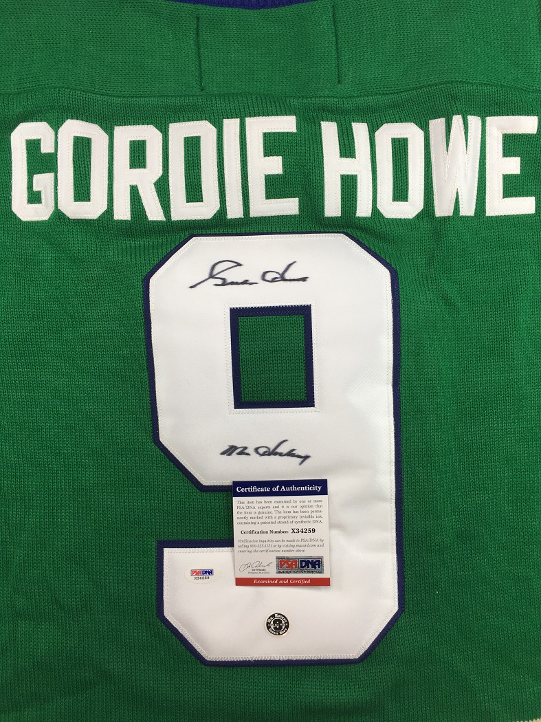 Gordie Howe Signed Red Wings Jersey Inscribed Mr. Hockey (PSA)