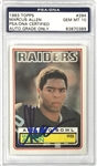 1983 Topps Marcus Allen Signed Rookie Card - PSA Gem Mint 10 Auto