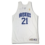 Marcus Camby 1996-97 Toronto Raptors (Huskies) Game Used Rookie Debut Jersey - NBA's 1st Game Tribute Jersey