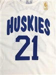 Marcus Camby 1996-97 Toronto Raptors (Huskies) Game Used Rookie Debut Jersey - NBA's 1st Game Tribute Jersey