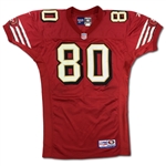 Jerry Rice 1998 49ers Game Used & Signed Jersey w/gloves - Season Long Use - 3 Auto's (Meigray Photo Match LOA, PSA)
