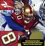 Jerry Rice 1998 49ers Game Used & Signed Jersey w/gloves - Season Long Use - 3 Auto's (Meigray Photo Match LOA, PSA)