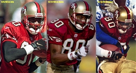 Jerry Rice 1998 49ers Game Used & Signed Jersey w/gloves - Season Long Use - 3 Auto's (Meigray Photo Match LOA, PSA)