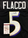 Joe Flacco Signed Baltimore Ravens Black Home Jersey (JSA)