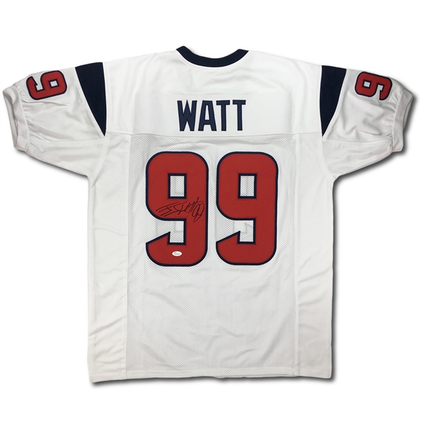 JJ Watt Signed Houston Texans Road White Jersey (JSA)