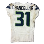 Kam Chancellor 11/16/2014 Seattle Seahawks Game Used Jersey - w/Camo Patch, Bloody - Photo Matched (NFL Auctions)