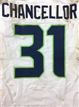 Kam Chancellor 11/16/2014 Seattle Seahawks Game Used Jersey - w/Camo Patch, Bloody - Photo Matched (NFL Auctions)