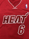 LeBron James 2013-14 Miami Heat Game Used Alternate Red Jersey (Miedema LOA)