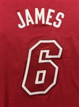 LeBron James 2013-14 Miami Heat Game Used Alternate Red Jersey (Miedema LOA)