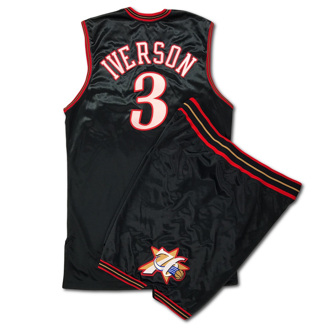 Lot Detail - 2001-02 ALLEN IVERSON PHILADELPHIA 76ERS (SCORING CHAMPION) GAME  WORN ALTERNATE JERSEY (IVERSON LOA)