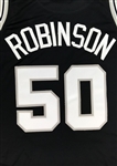 David Robinson 2001-02 San Antonio Spurs Game Used Jersey - 9/11 Ribbon Patch