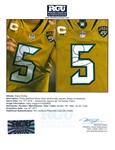 Blake Bortles 10/27/2016 Jacksonville Jaguars Game Used Jersey - 337yds 3TD's! - Photo Matched (RGU,NFL/PSA)