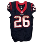 Lamar Miller 10/16/2016 Houston Texans Game Used & Signed Home Jersey - Photo Matched, Unwashed (NFL/PSA,RGU LOA)