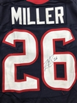 Lamar Miller 10/16/2016 Houston Texans Game Used & Signed Home Jersey - Photo Matched, Unwashed (NFL/PSA,RGU LOA)
