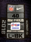 Lamar Miller 10/16/2016 Houston Texans Game Used & Signed Home Jersey - Photo Matched, Unwashed (NFL/PSA,RGU LOA)
