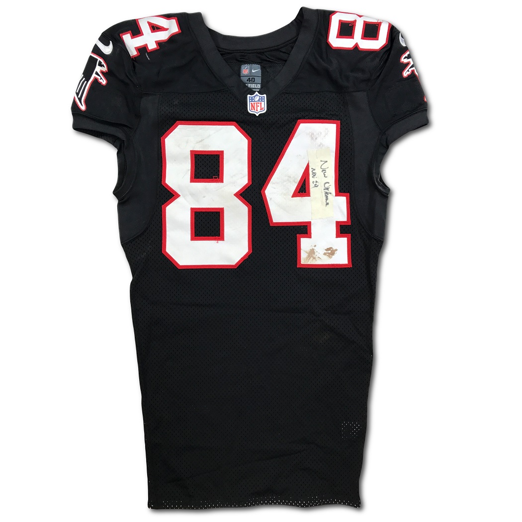 Lot Detail Roddy White 11 29 2012 Atlanta Falcons Game Used Throwback Jersey Pants Photo Matched RGU Roddy White LOA