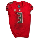 Jameis Winston 11/3/2016 Tampa Bay Buccaneers Game Used Jersey - 261 Yards, 3 TD's! - Photo Matched (RGU LOA)