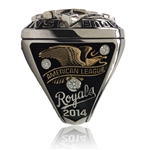 2014 Kansas City Royals American League Champions 10K White Gold Diamond Staff Ring w/Orig. Box
