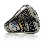 2014 Kansas City Royals American League Champions 10K White Gold Diamond Staff Ring w/Orig. Box