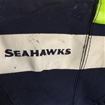 Russell Wilson 2015-2016 Seattle Seahawks Game Used Home Jersey - Incredible Wear, Repairs