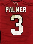 Carson Palmer 11/22/2015 Arizona Cardinals Game Used Road Jersey - 317 yds 4 TD's! Photo Matched (RGU,PSA/NFL)