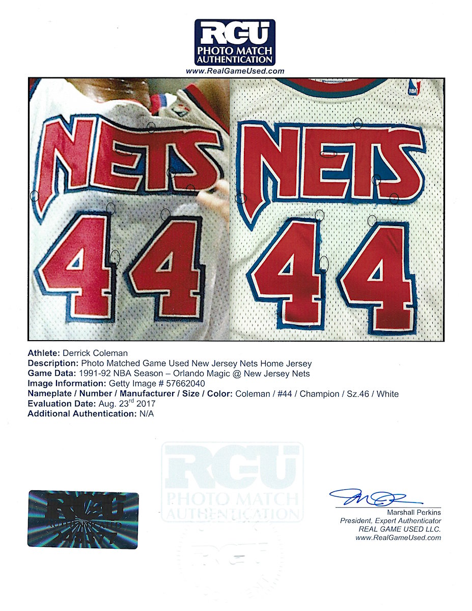 New Jersey Nets Derrick Coleman vintage champion - Depop