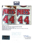 Derrick Coleman 1991-92 New Jersey Nets Game Used Home Jersey - Photo Matched (RGU LOA)