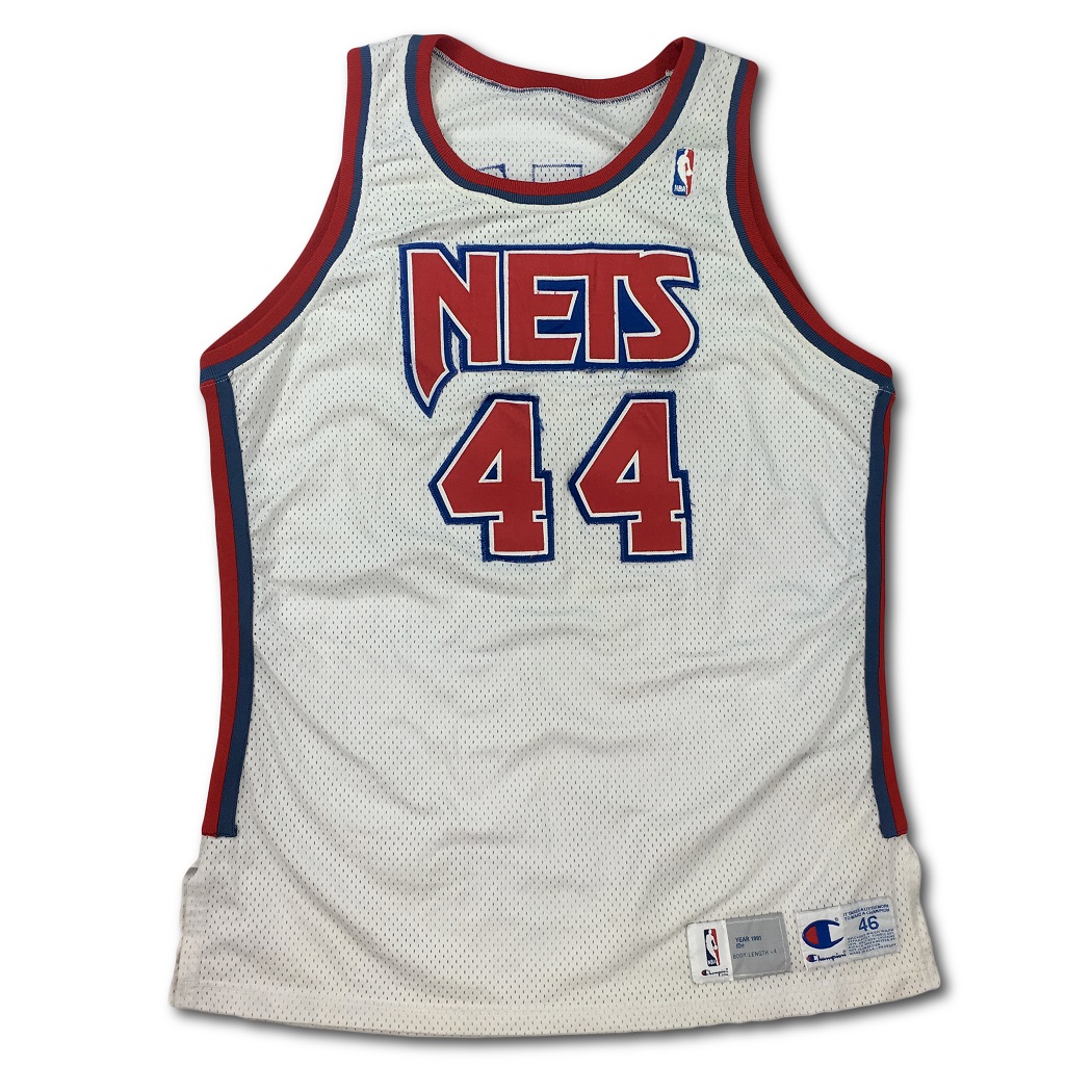 Men's Mitchell & Ness Derrick Coleman Blue New Jersey Nets 1993/94