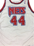 Derrick Coleman 1991-92 New Jersey Nets Game Used Home Jersey - Photo Matched (RGU LOA)
