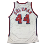 Derrick Coleman 1991-92 New Jersey Nets Game Used Home Jersey - Photo Matched (RGU LOA)