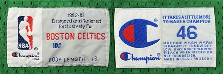 Kevin McHale 1992-93 Boston Celtics Game Used & Signed Road Jersey - Final Season w/Armband (MEARS,JSA)
