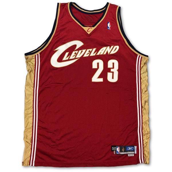 Lot Detail - LeBron James 2005-06 Cleveland Cavaliers Game Used Road ...