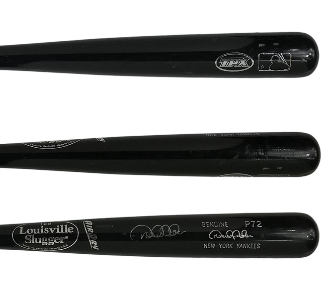 2003 Derek Jeter New York Yankees Rare "Air Dry" Slugger Game Used & Signed Bat (MEARS A9/Player LOA)