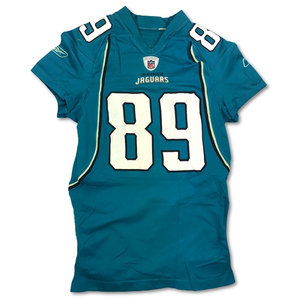 Mercedes Lewis 12/26/2010 Jacksonville Jaguars Game Used & Signed Jersey - Outstanding Use