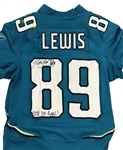 Mercedes Lewis 12/26/2010 Jacksonville Jaguars Game Used & Signed Jersey - Outstanding Use