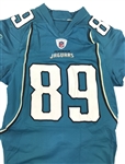 Mercedes Lewis 12/26/2010 Jacksonville Jaguars Game Used & Signed Jersey - Outstanding Use