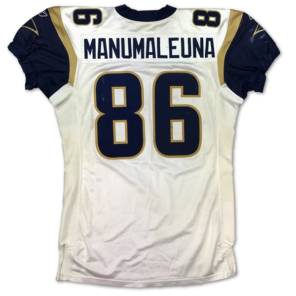 (4) St. Louis Rams Game Used Jerseys - R. Tucker, R. Thomas & B. Manumaleuna & A. Timmerman