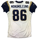 (4) St. Louis Rams Game Used Jerseys - R. Tucker, R. Thomas & B. Manumaleuna & A. Timmerman