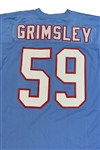 John Grimsley 1990 Houston Oilers Game Used Home Jersey (Oilers Ex Equip. Manager LOA)