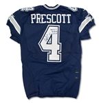 Dak Prescott 11/24/16 Dallas Cowboys Game Used & Signed Rookie Jersey - 2 TD's! Photo Match (RGU)