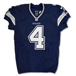 Dak Prescott 11/24/16 Dallas Cowboys Game Used & Signed Rookie Jersey - 2 TD's! Photo Match (RGU)
