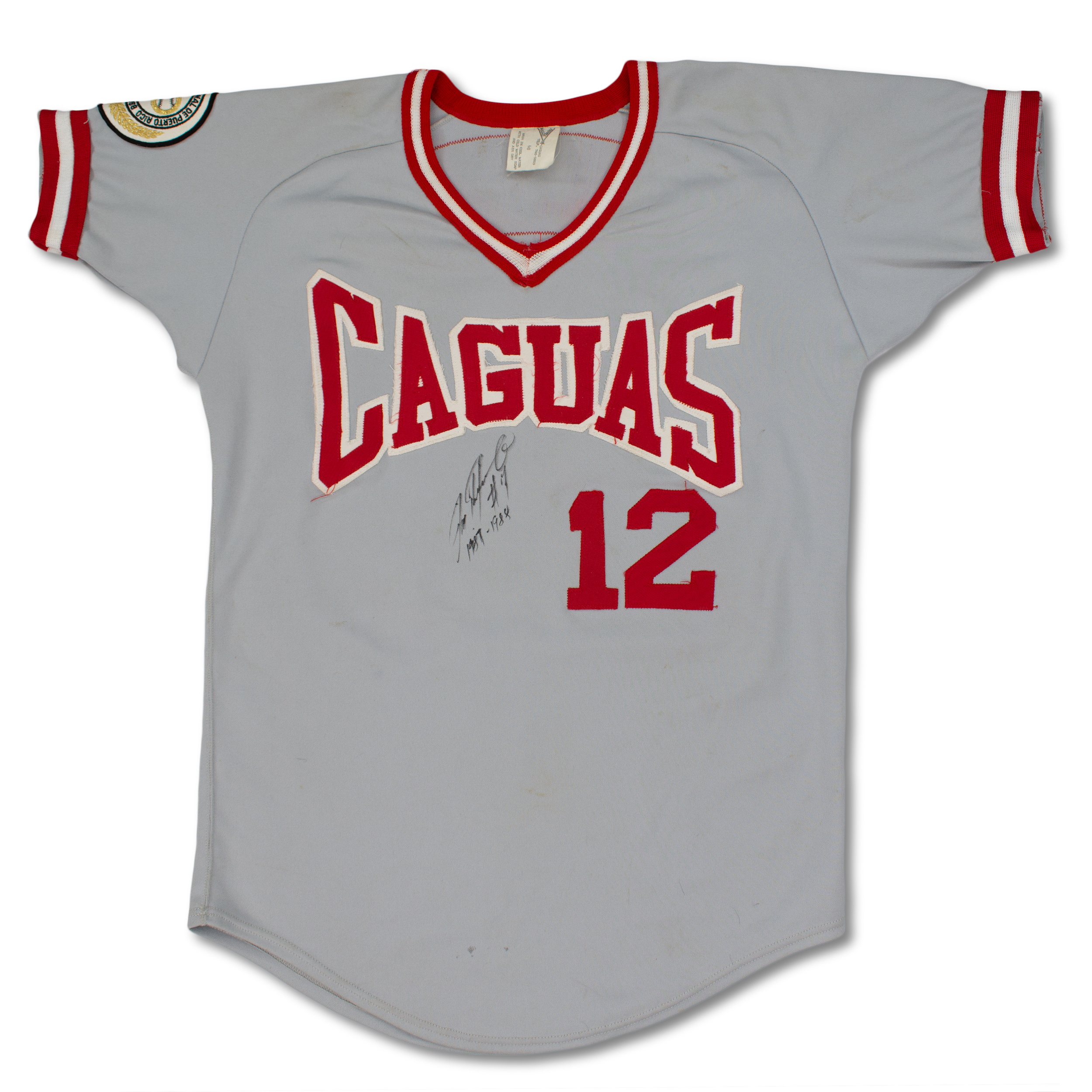 Lot Detail - Ivan Pudge Rodriguez Game Used Caguas Puerto Rican League  Jersey (Player LOA)