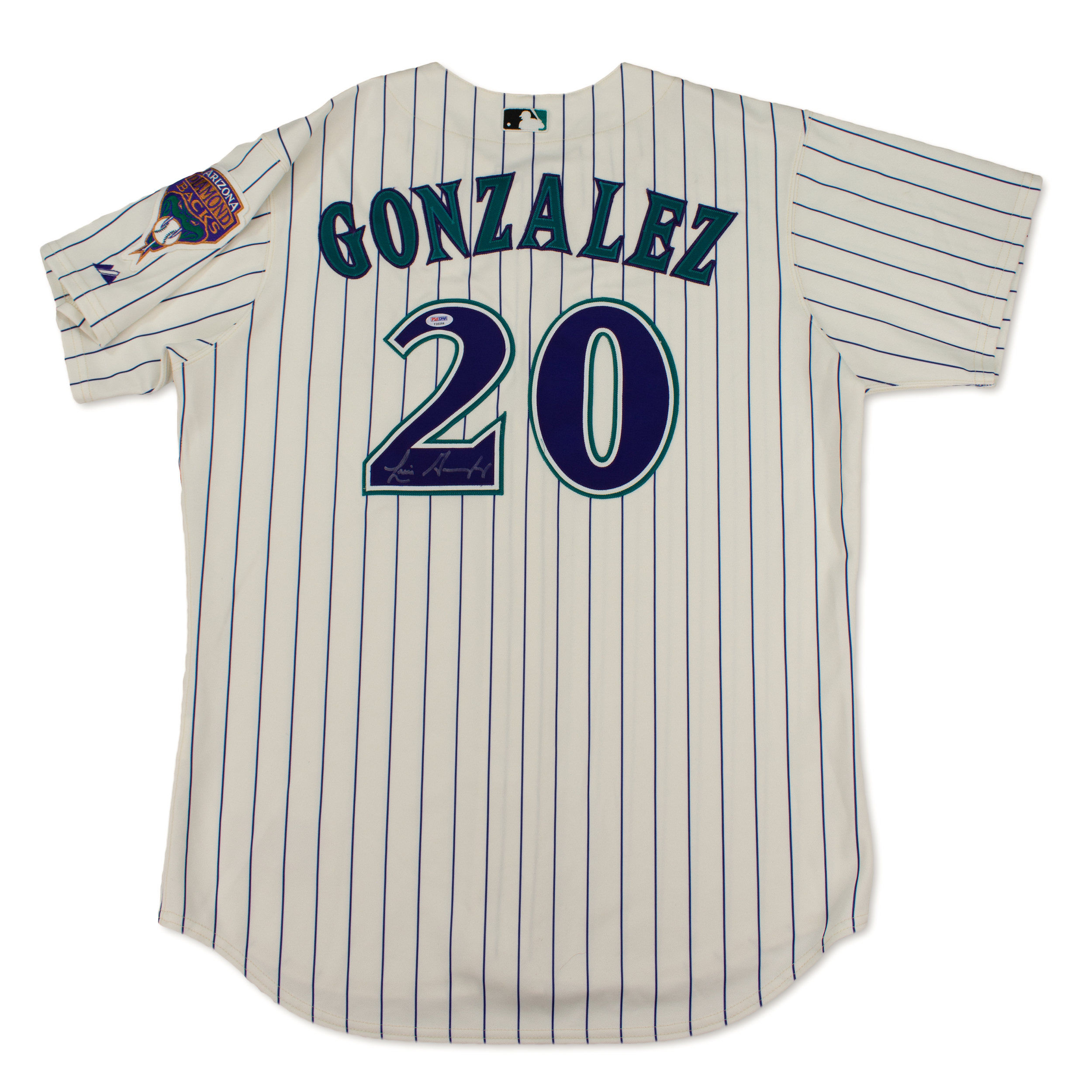 arizona diamondbacks game used jersey