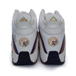 Karl Malone 1998 NBA Finals Game Used & Signed Sneakers - MJ's Final Shot - Photo Matched (RGU, J.Anderson LOA)