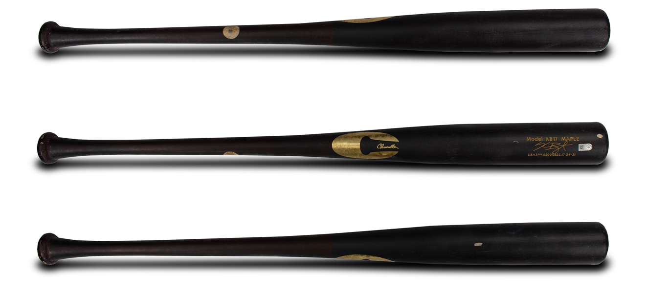 Kris Bryant 2017 Chandler model KB17 Game Used Maple Bat - (MLB Auth)